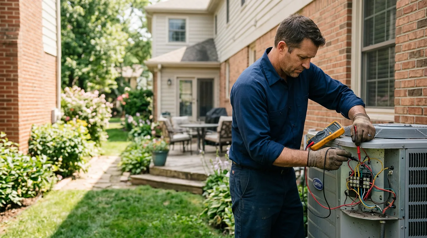 HVAC technician working near Brewster, MN